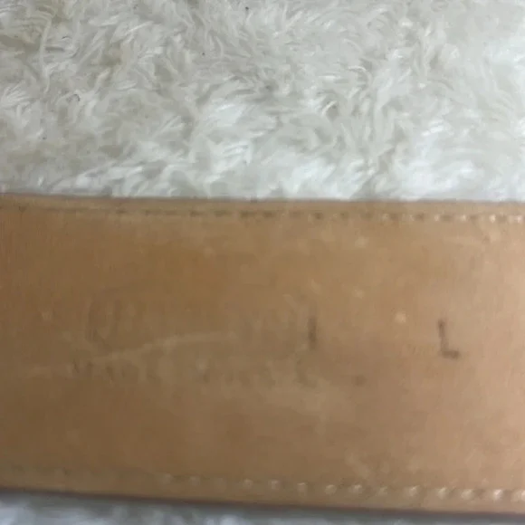 Vintage Women’s Brown Leather Belt Sz L Made USA Hankton 337 Colorful Starbursts - Picture 9 of 16